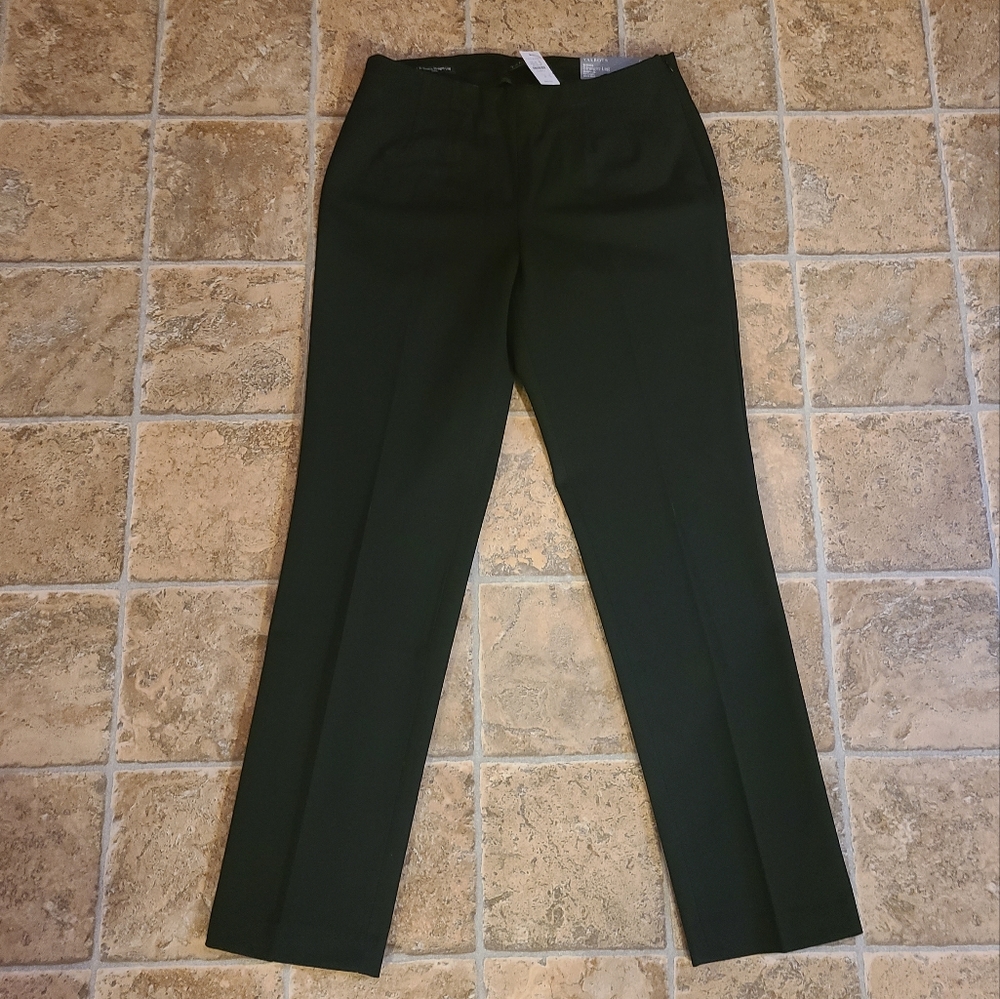 Talbots Curvy Fit Trouser in Black Bi-Stretch Straight Leg
